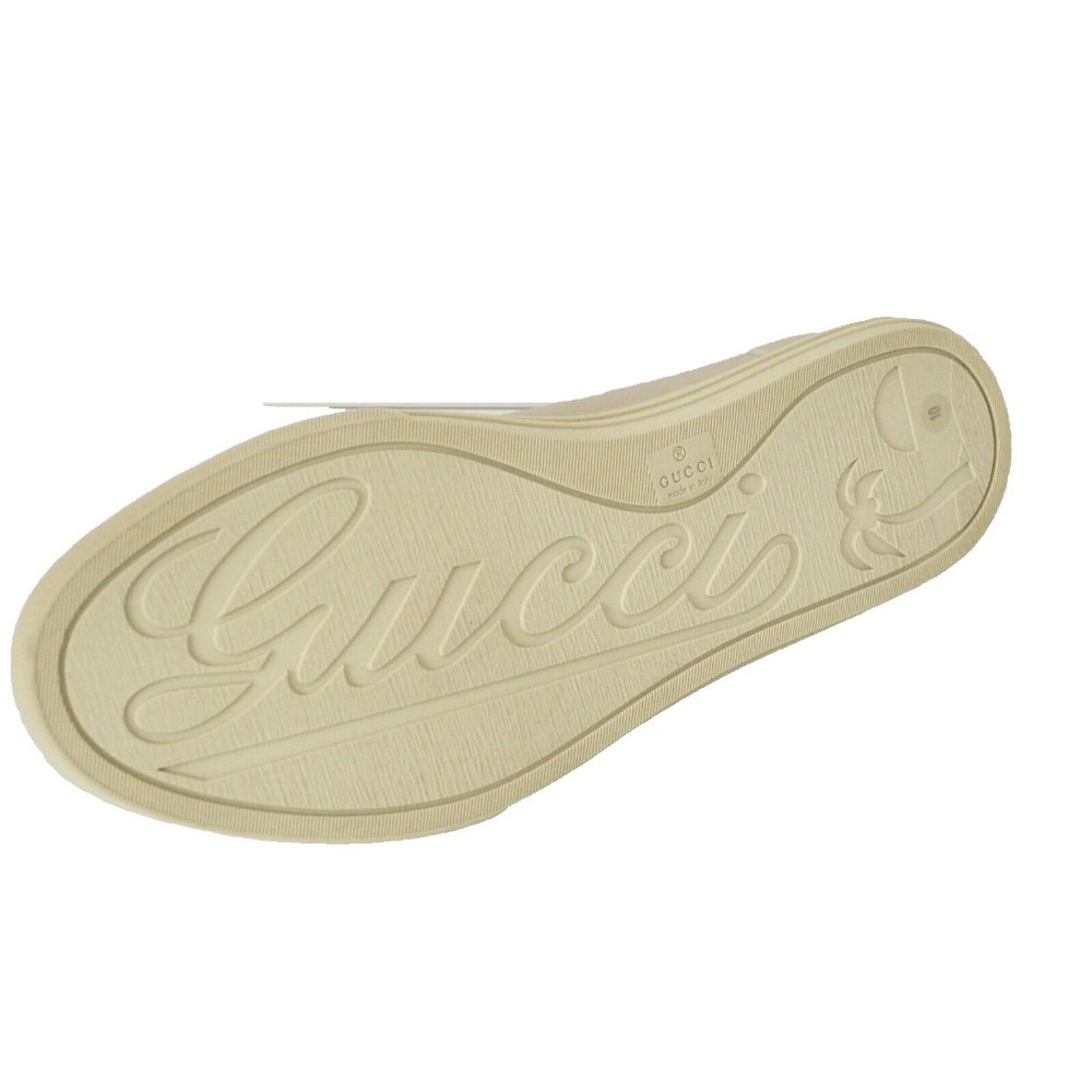 NIB GUCCI LEATHER  MENS LOW TOP SNEAKERS - Picture 5 of 7